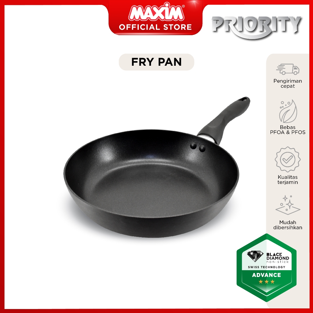 Maxim Priority Wajan Teflon Anti Lengket 20cm Frypan