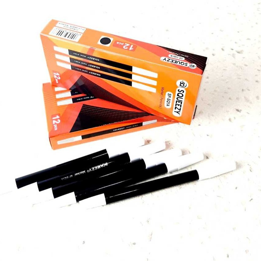 

Spidol Squeezy SP-SQ1A Hitam Kecil 1 LSN / 12 Pcs