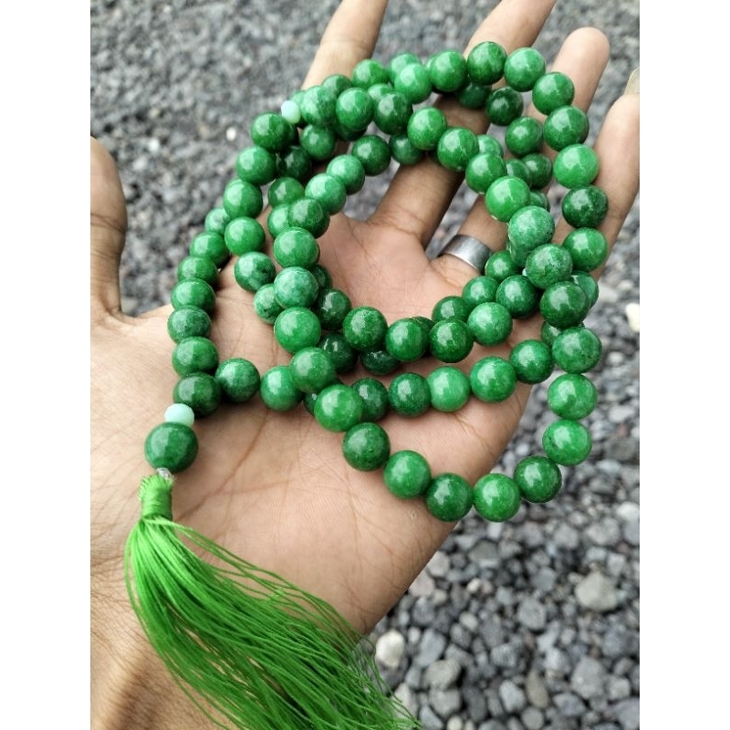 tasbih batu permata giok 10mm