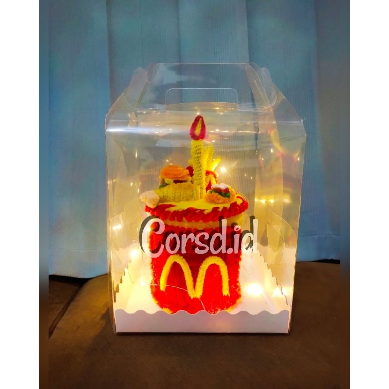 

kue ulang tahun kawat bulu McD kue birthday gift birthday gift ulang tahun