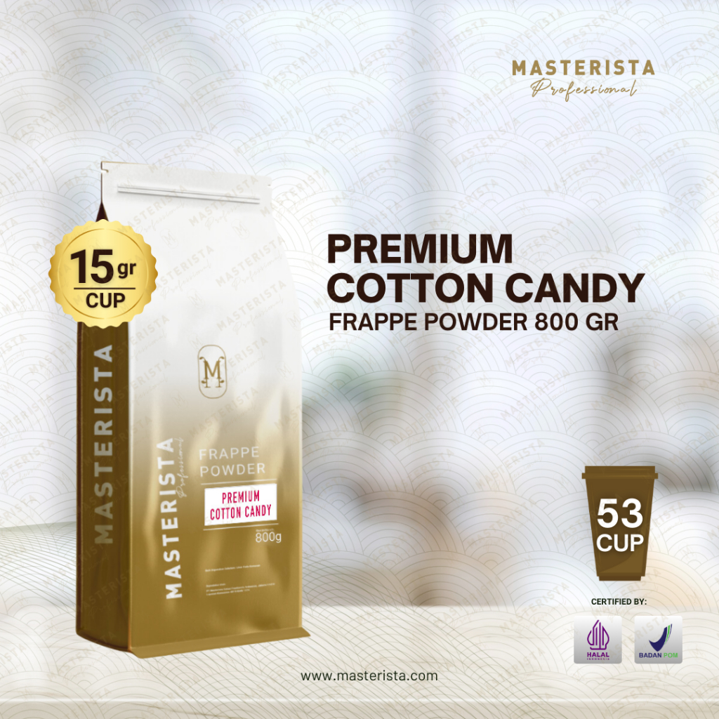 

Masterista Bubuk Minuman Premium Cotton Candy Masterista 800gr