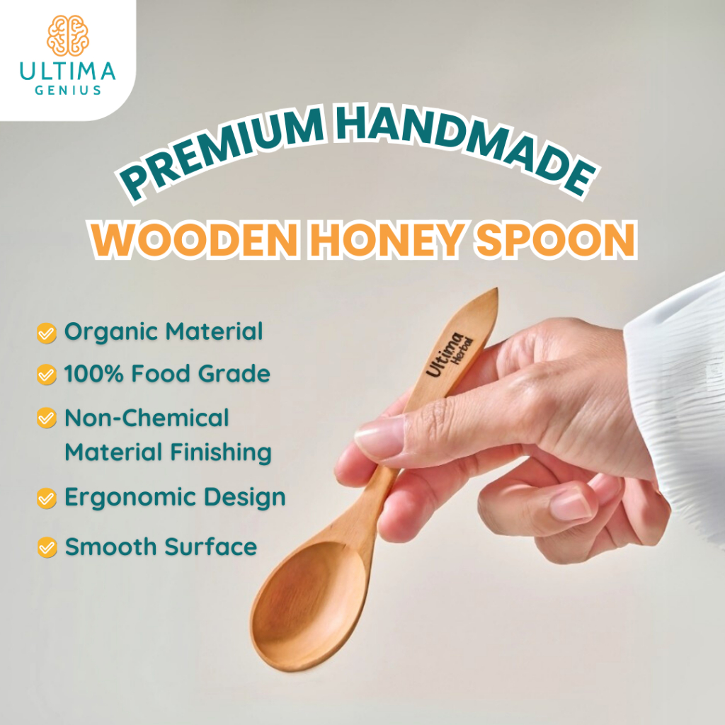 Sendok Madu Kayu Anti Jamur Foodgrade Sendok Kayu Madu Kualitas Premium
