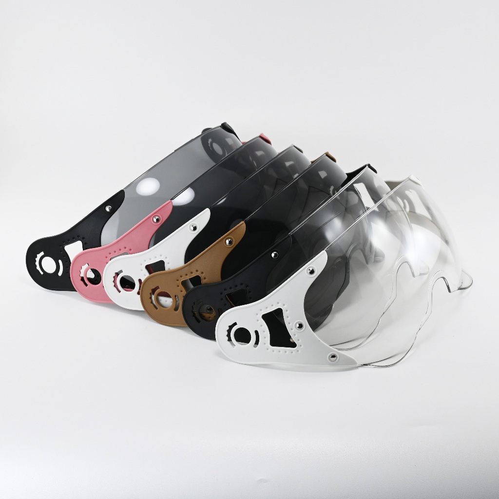 Kaca Helm Pilot Italy BRH 1 Fantasy Warna Warni Helm Honda Scoopy Retro Classic + MurBaut Helm Momo 