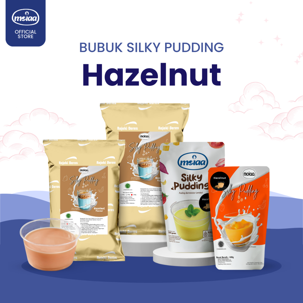 

MOIAA - Silky Pudding MOIAA Coklat Hazelnut 200g - Bubuk Hazelnut 200g / Puding Cokelat / Bubuk Instan