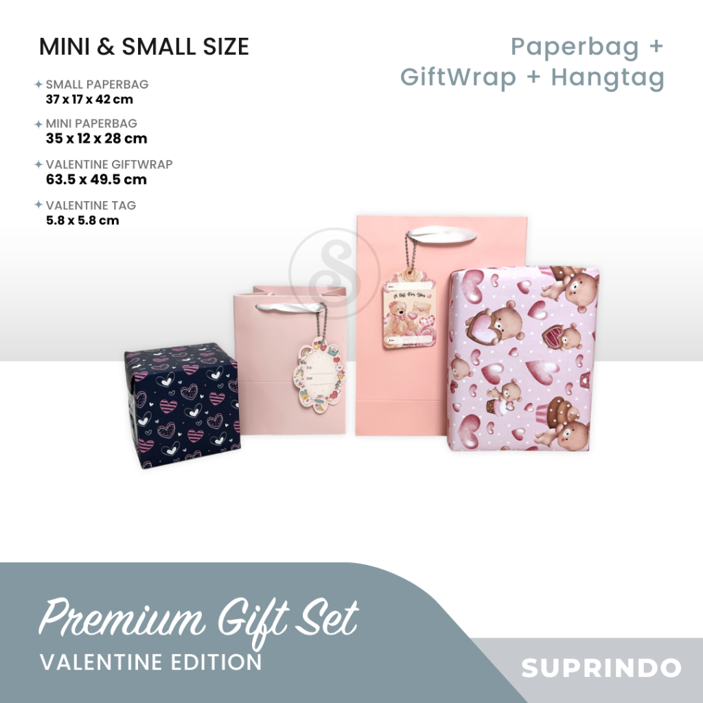 

GIFT SET PAPER BAG VALENTINE (SMALL)