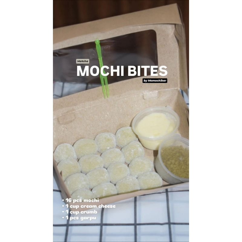 

Momochibar - Mochi Bites Matcha 16 pcs