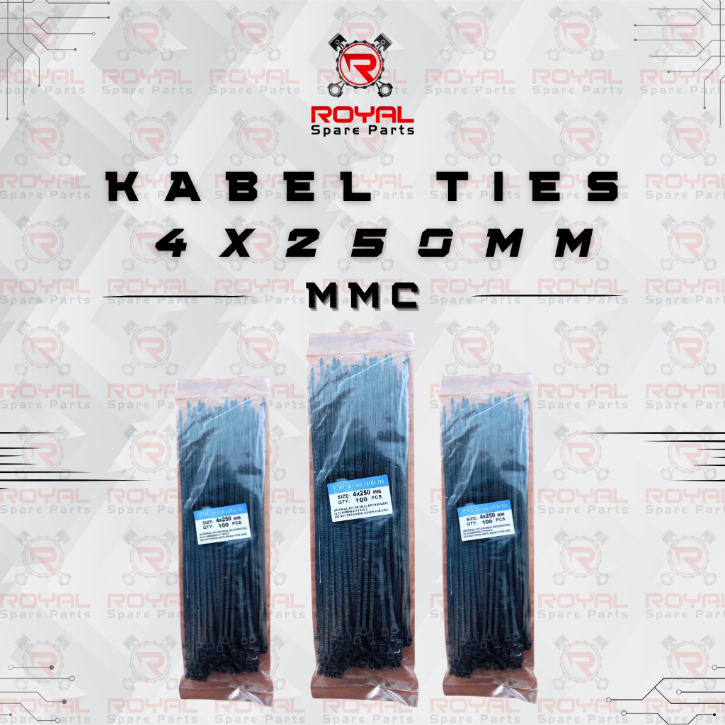 

KABEL TIES 4 x 250MM UNIVERSAL MMC