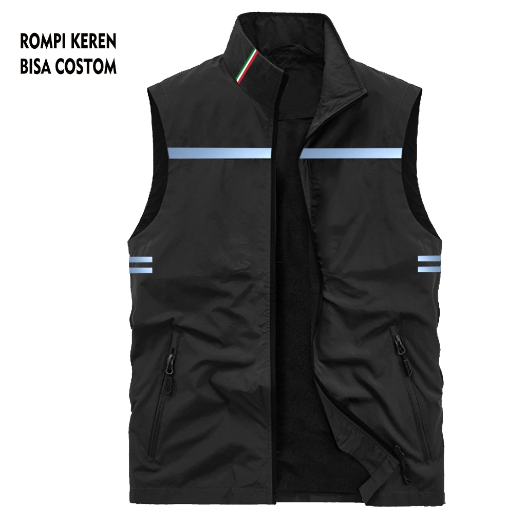 Rompi Vest Tactical | Rompi Skotlet | Rompi Motor | Rompi Kasual Polos | Rompi Vest Pria Wanita Bisa