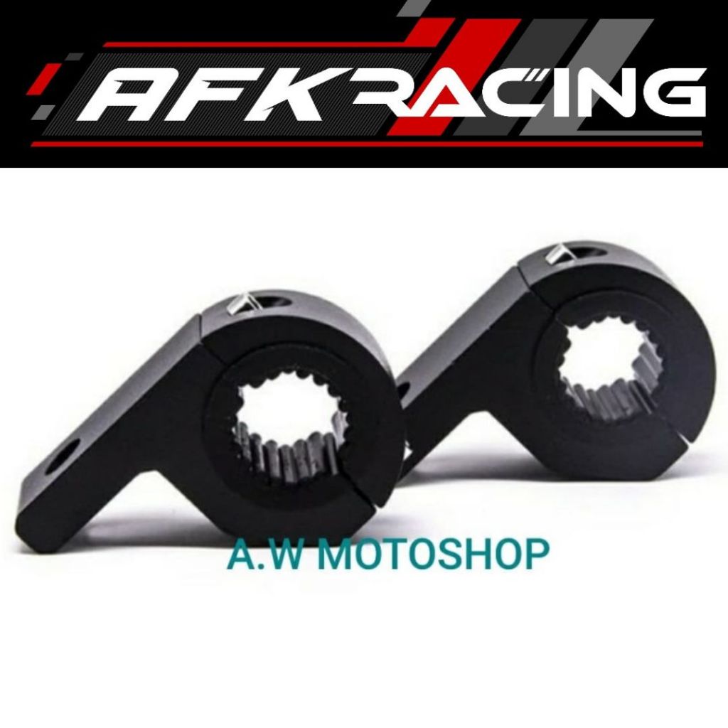 Crashbar Besi Dudukan Lampu Sorot Led Bracket Breket Klem Stang Motor Holder Stang Lampu Tembak