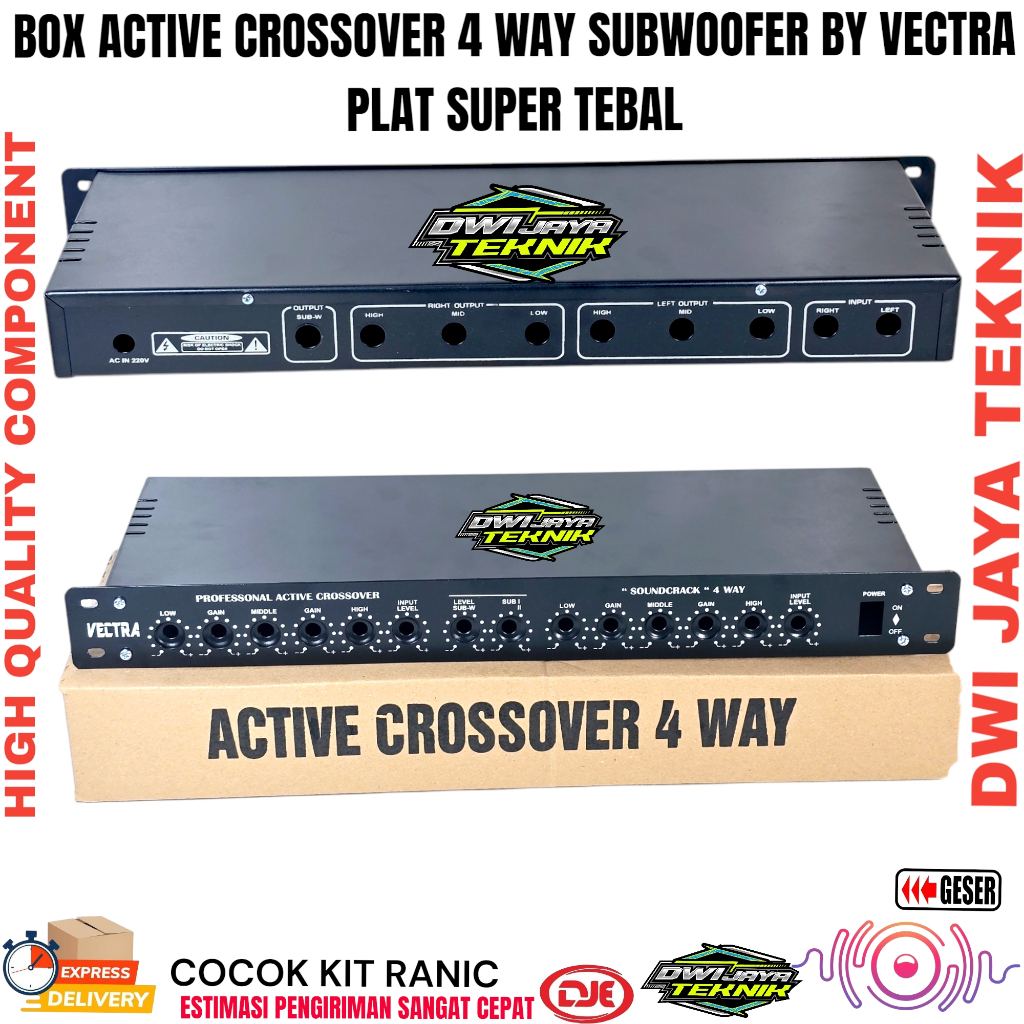 Box Crossover 4 way Plus Subwoofer By Vectra Cocok Untuk Kit Ranic SOUNDCRACK