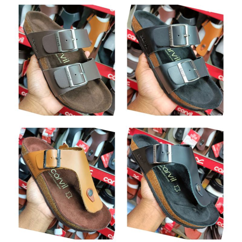 CARVIL COLORADO Sandal Cassual Kulit Pria Carvil Colorado