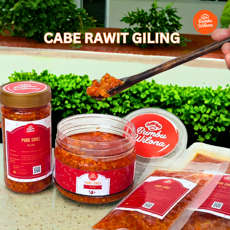

CABAI RAWIT INSTAN CABE DALAM MINYAK CHILI IN OIL FRESH HOMEMADE SIAP MASAK ATAU SAJI