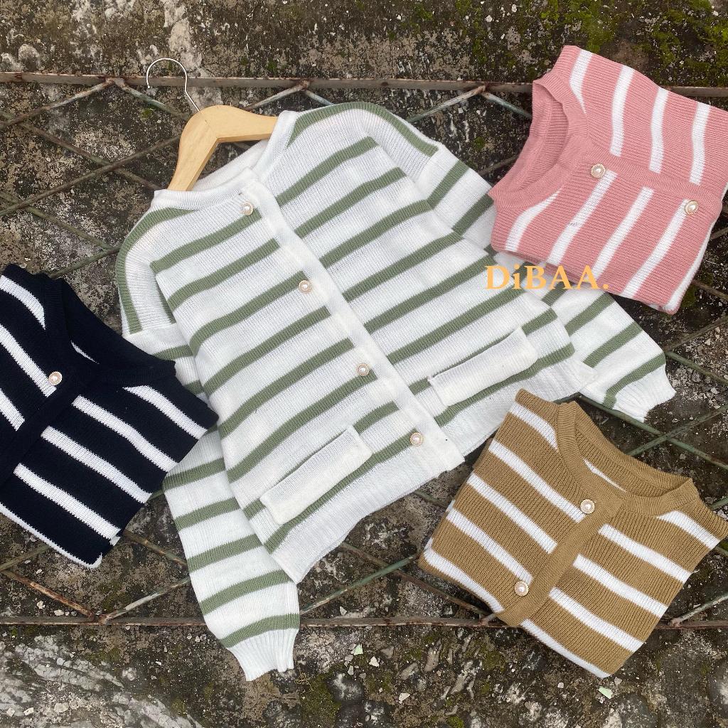 Clarisa Cardigan Rajut Anak - Sweater Rajut Anak 2 - 12 Tahun Tebal - Cardigan Anak By Dibaa id