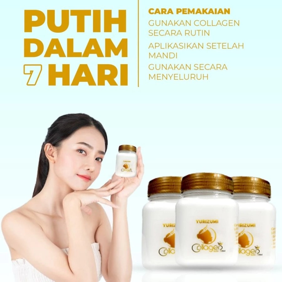 Yurizumi Bibit Collagen Pemutih Kulit Wajah Tangan Body Lotion Kolagen Colagen