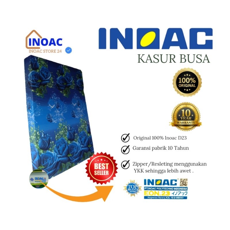 PROMO KHUSUS INSTAN KASUR BUSA INOAC D23 ORIGINAL TEBAL 5/10 CM ASLI PRODUKSI PT. INOAC POLYTECHNO I
