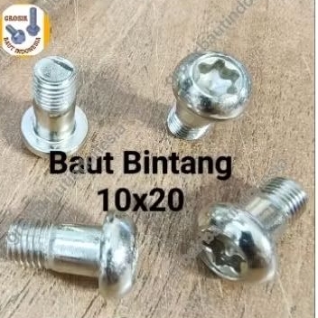 Baut L bintang cakram 10x20 / bintang cakram Yamaha/ cakram belakang 10x20