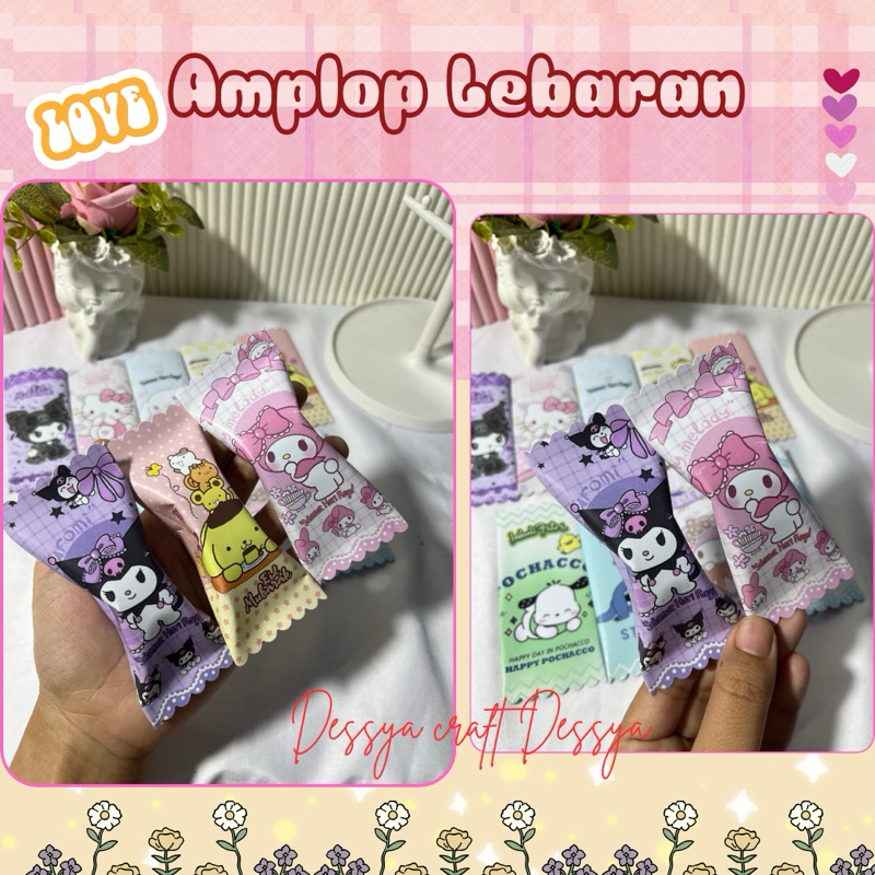 

12 pcs Amplop Lebaran permen KUROMI SANRIO