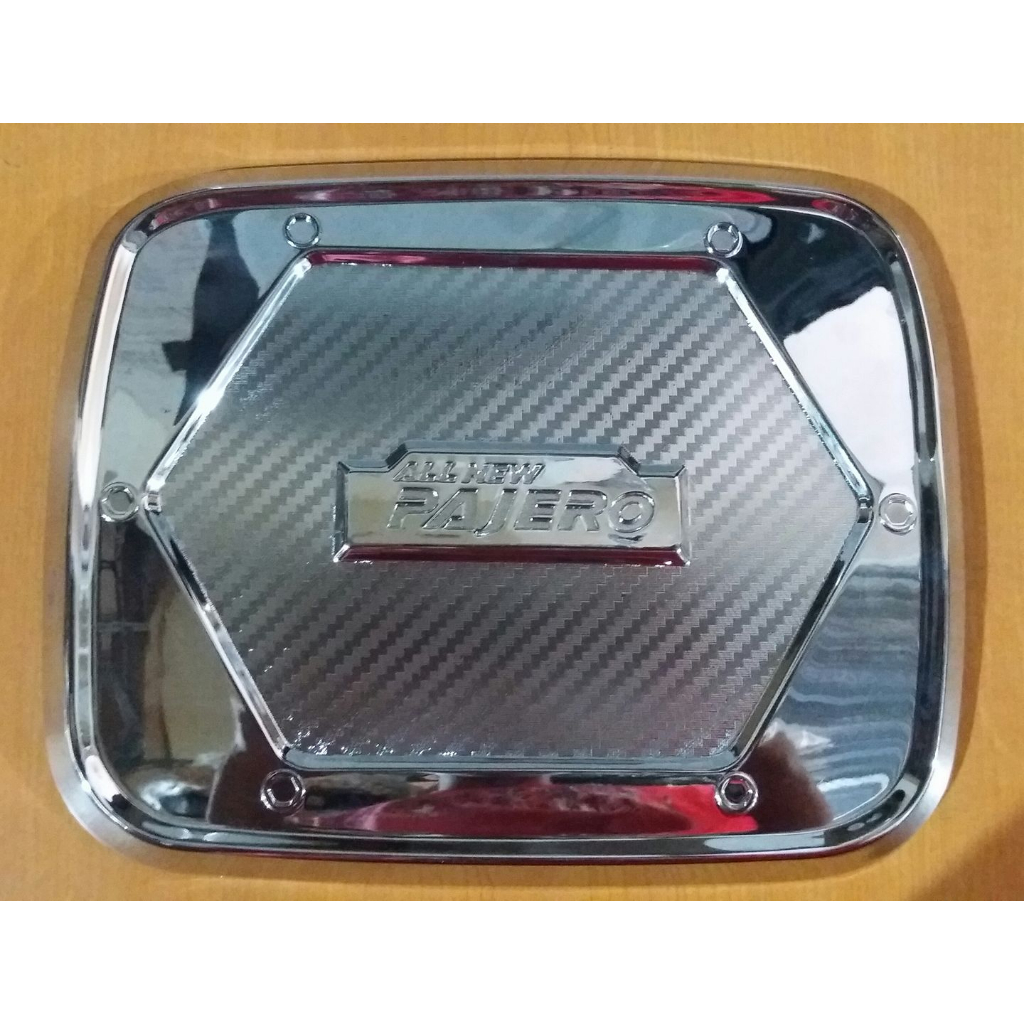 COVER TUTUP TANGKI PAJERO SPORT 2016 AKSESORIS MITUSBISHI ALL NEW PAJERO 16 ELEGANT CHROME