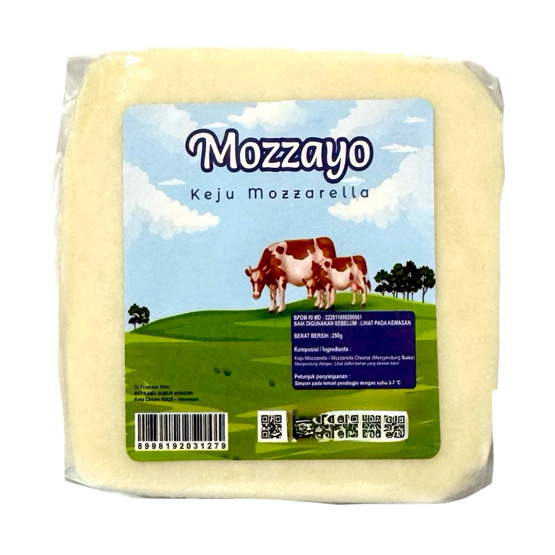 

Mozzayo Keju Mozzarella Cheese 250g