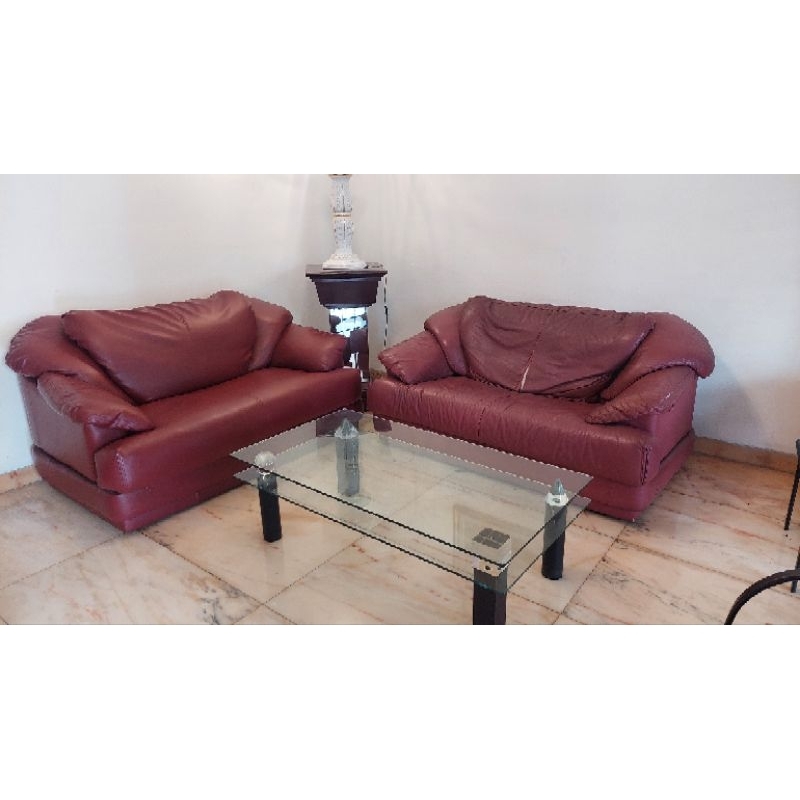 PRELOVED SOFA 2 SEATER SOFA BEKAS 2PCS TAKE ALL