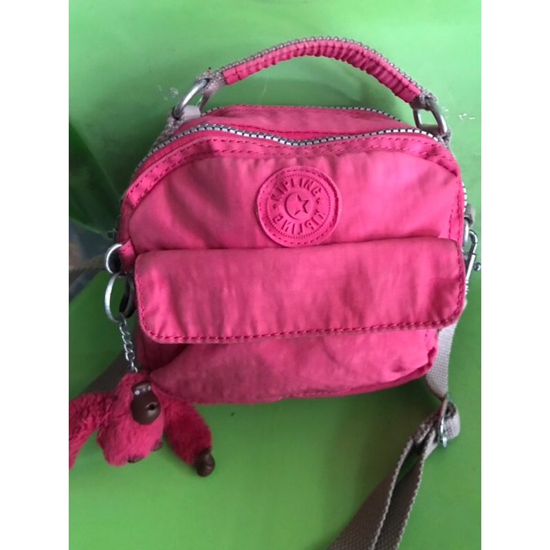 Ransel mini/sling kipling pink pl original