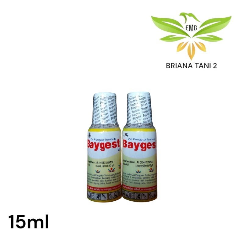Baygest ZPT 40SL 15ml Asam Giberelat 40 g/l Zat Pengatur Tumbuh Mempercepat Pertumbuhan Tunas Buah d