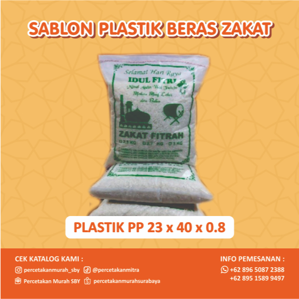 

READY STOCK PLASTIK BERAS ZAKAT 1 WARNA SIAP KIRIM