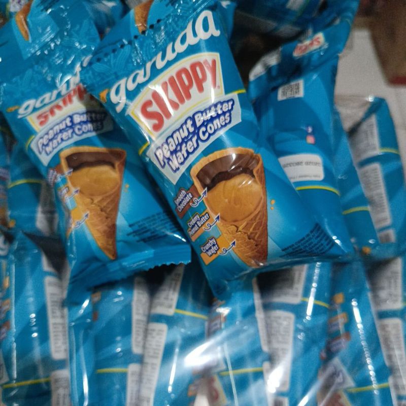 

Peanut Butter Wafer Cone Eceran 1 Renteng isi 10 HALAL