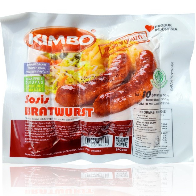 

KIMBO SOSIS ORI 10/500 GR