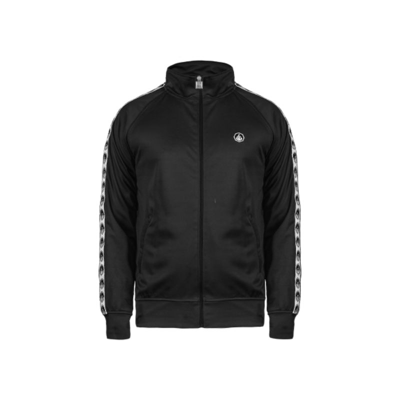 Prung Oshadogan Jaket Tracktop Taped Warna Hitam Sport Jacket