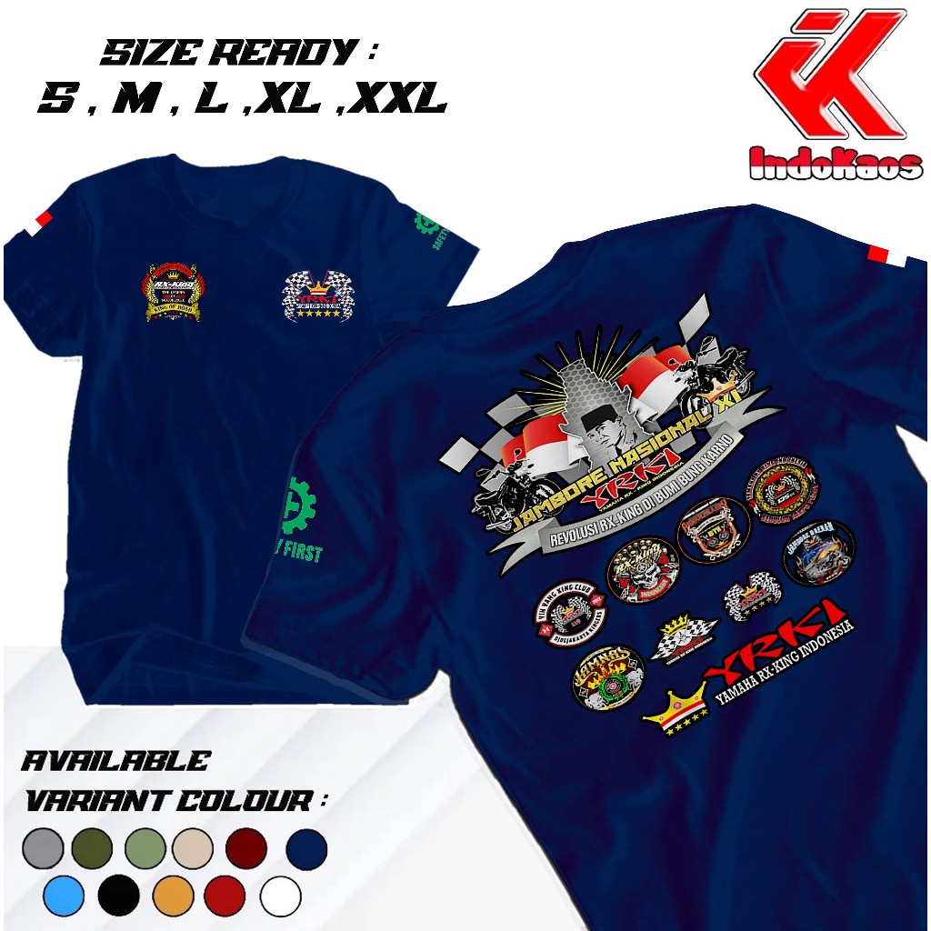 indokaoss- Kaos Jamnas Yrki Nasional XI -Distro - COCOK UNTUK PRIA DAN WANITA- Viral -Trend-Kekinian