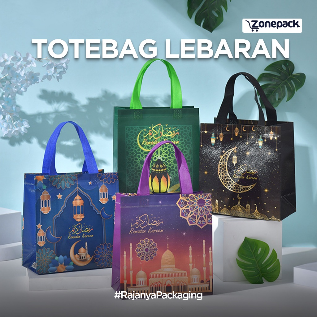 

Totebag Lebaran | Souvenir Kado Hampers Idul Fitri ADHA EID Mubarak Lebaran Haji | Goodiebag Kantong Bingkisan Hampers