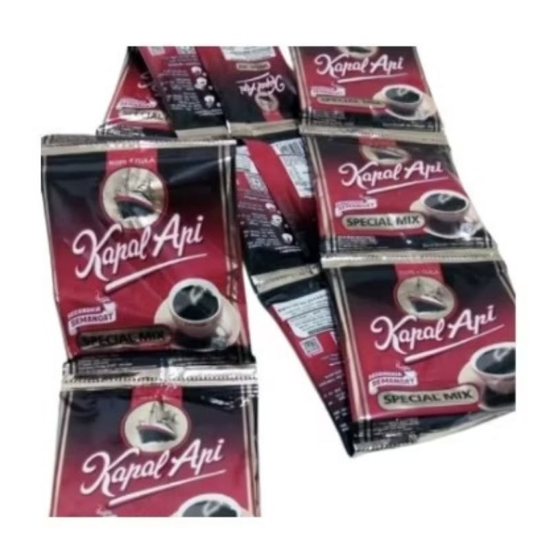 

Kopi kapal Api Special Mix kopi plus gula kapal api 25gr isi 10pcs/renceng