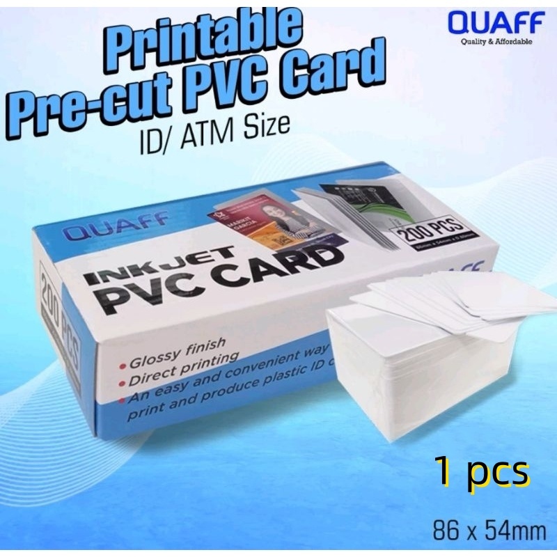 

Kartu Printable Inkjet ID CARD Blueprint 8.6 x 5.4 cm