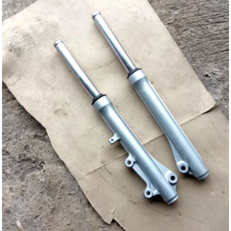 shockbreaker depan smash ori warna silver suzuki shogun r shogun 125