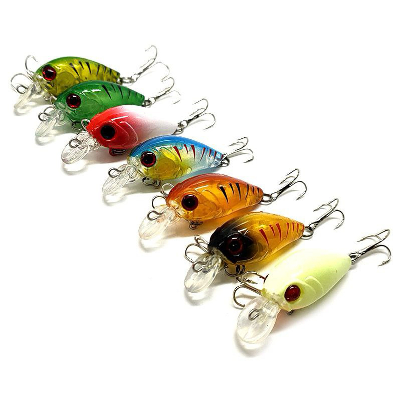 Umpan Pancing MINNOW CRANKBAIT MINI 4,8cm/4gr Casting Gabus, Toman, dll