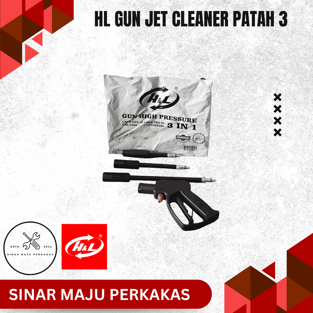 H&L Gun Jet Cleaner Patah 3 / Alat Semprot Air Mesin Jet Cleaner