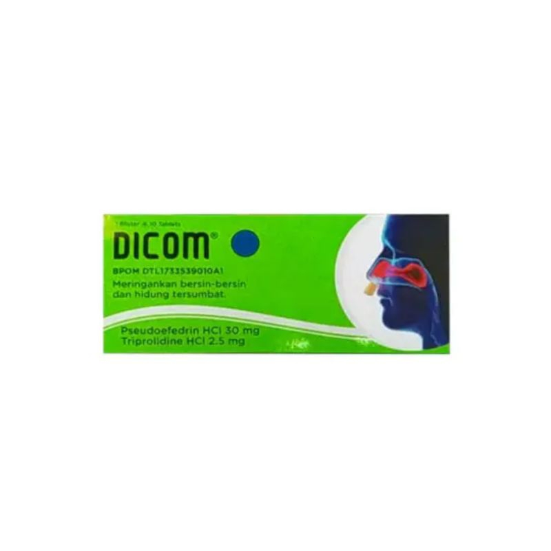 DICOM ISI 10 TABLET OBAT PILEK