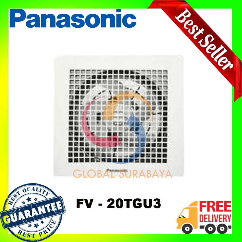 KIPAS VENTILASI EXHAUST FAN PLAFON HEXOS PANASONIC FV-20TGU3 8 Inch