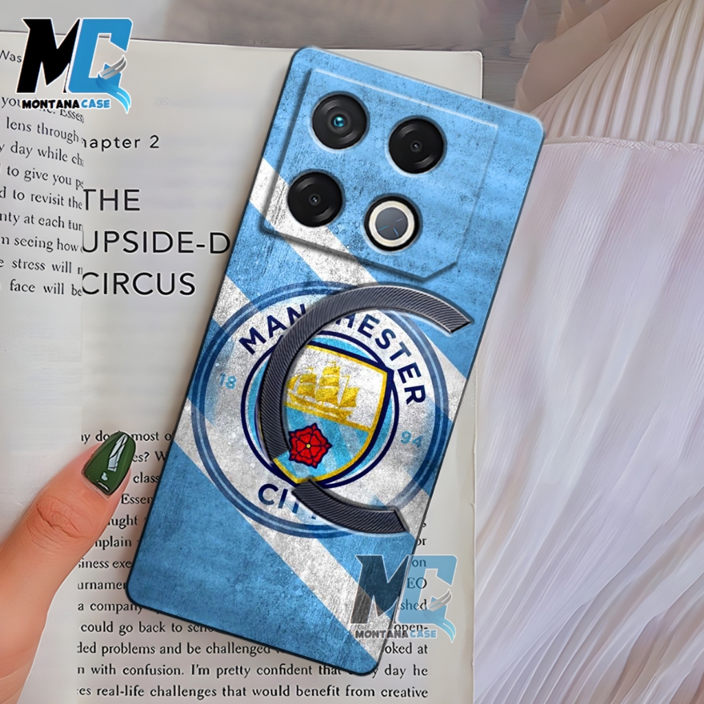 MONTANACASE - Soft Case Handphone INFINIX GT 20 Pro Terbaru Case Fashion Motif Manchester city Case 