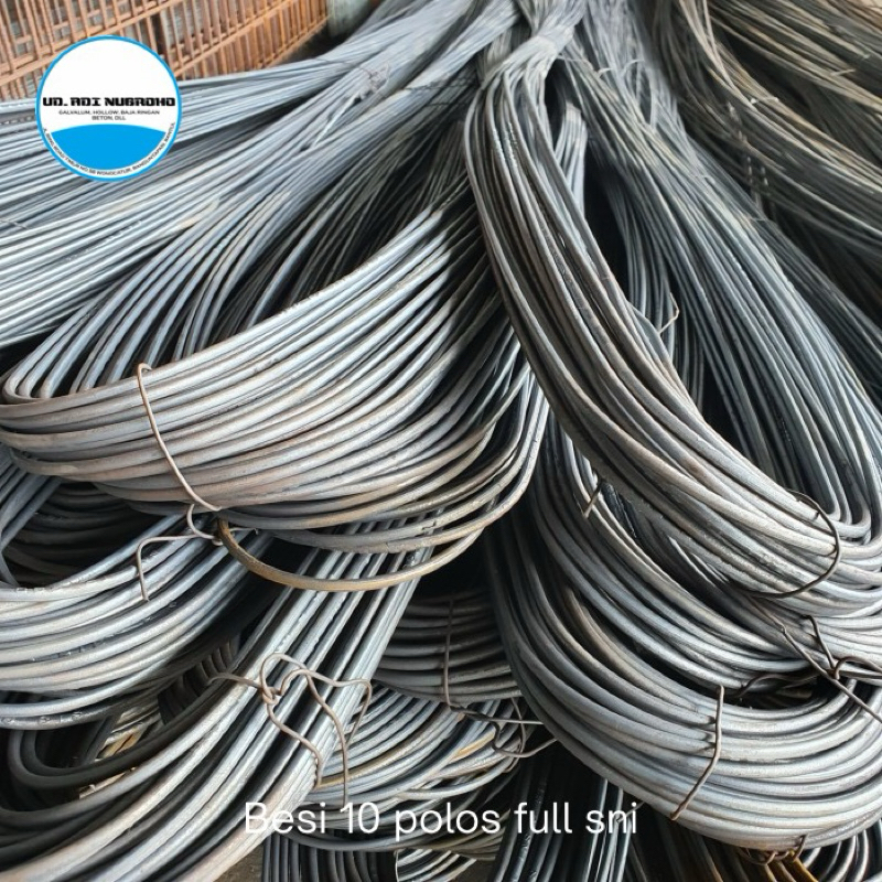 Besi beton 10 mm polos full sni