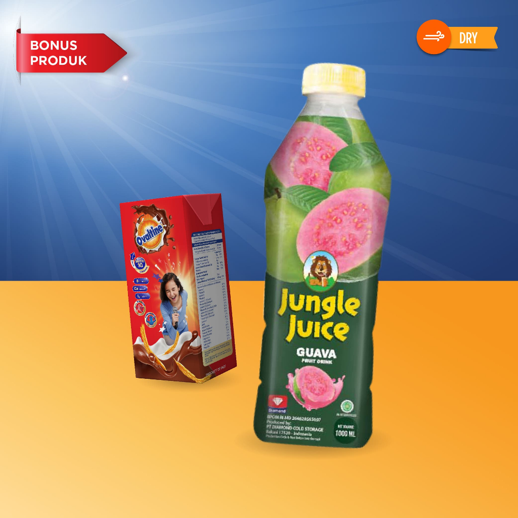 

BUY 1 PCS JUNGLE JUICE GUAVA 1 LT FREE 1 PCS OVALTINE MILK 200 ML