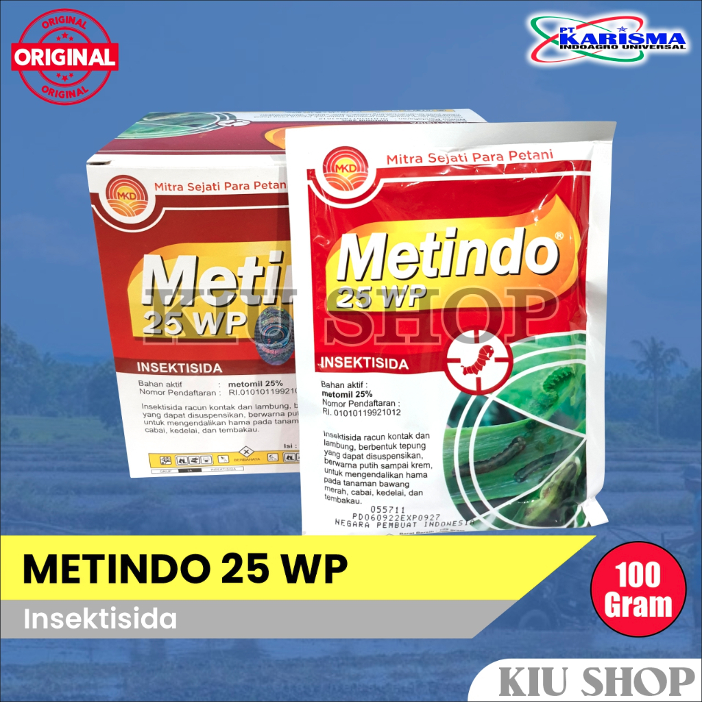 Grosir / METINDO 25 WP - 100 Gram / Insektisida Bawang Merah, Cabai, Tembakau, Kedelai