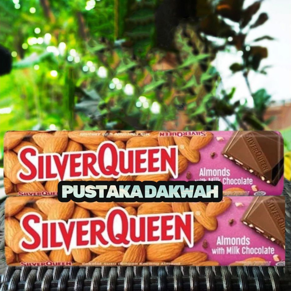 

SilverQueen Coklat Almond With Milk Chocolate 55 GR Ukuran Besar 55 G Halal Mede Chunky Almond Coklat SilperQueen Jumbo 55 gram