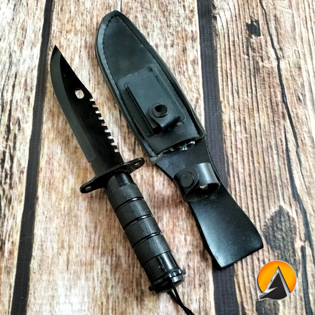 Pisau camping survival outdoor life saving knife -HK206