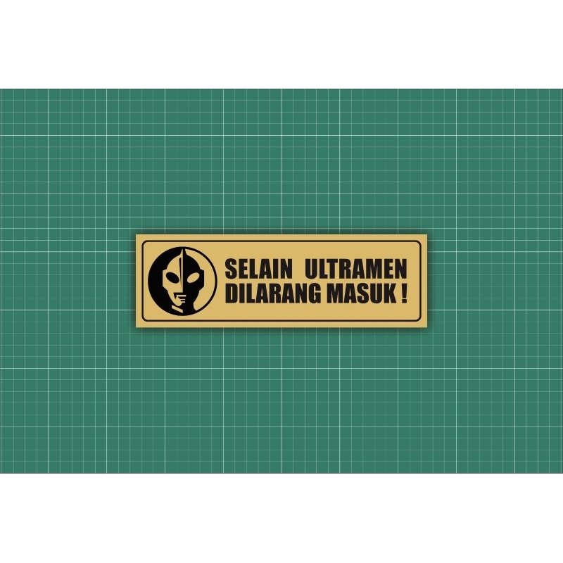 

STICKER PINTU ULTRAMEN VYNIL