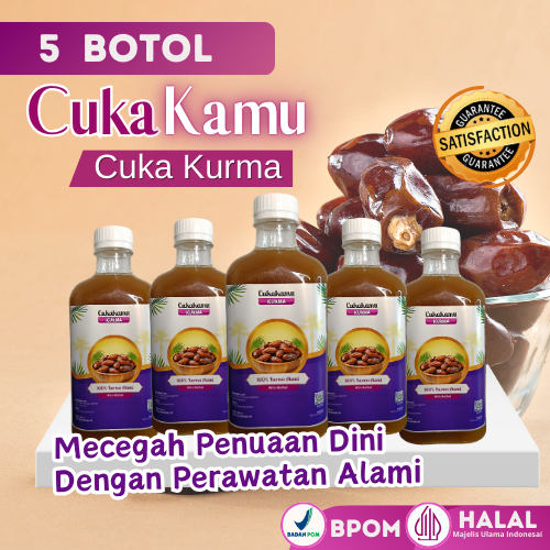 

CUKAKAMU KURMA - Cuka Kurma Alami With Mother - 5 Botol