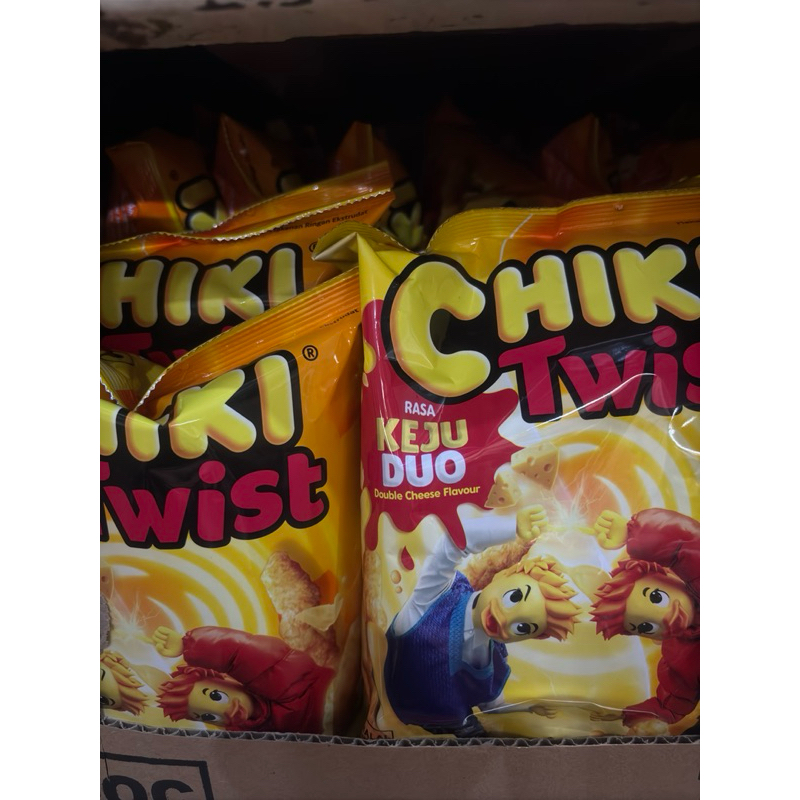 

Chiki Snack Twist Keju Duo 70gr/pack