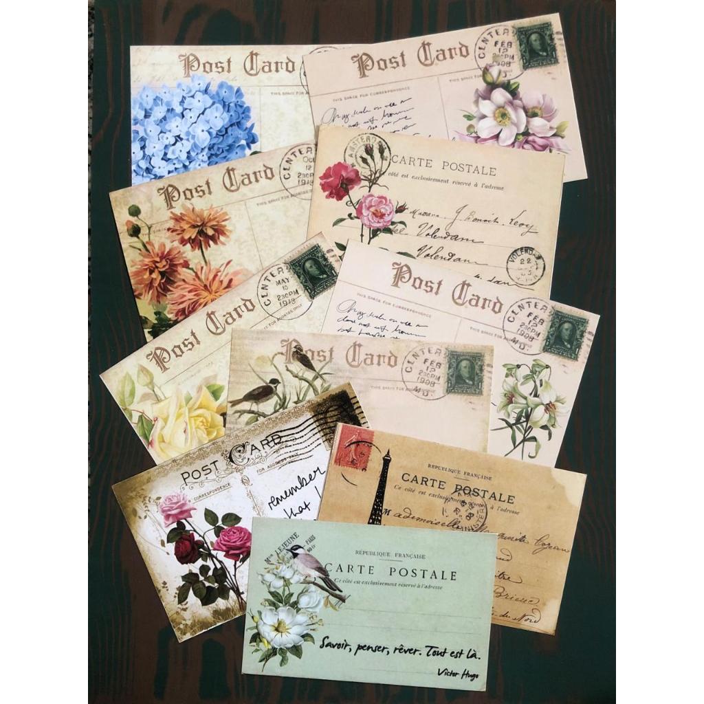 

Set Postcard Vintage Style Kartu Pos Jadul Untuk Prop Foto