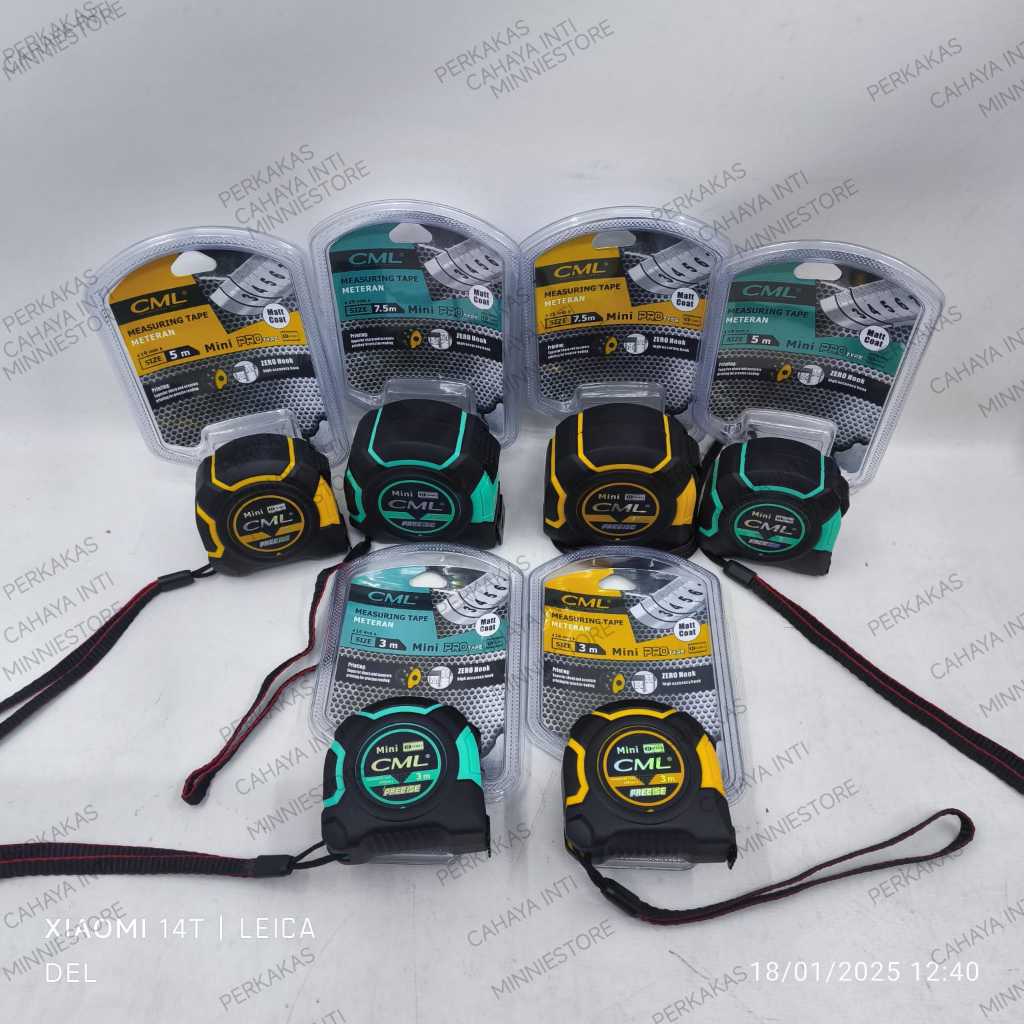 Camel Meteran Rubber Grip 3 5 7,5 Meter - CML Measuring Tape 3M 5M 7,5M